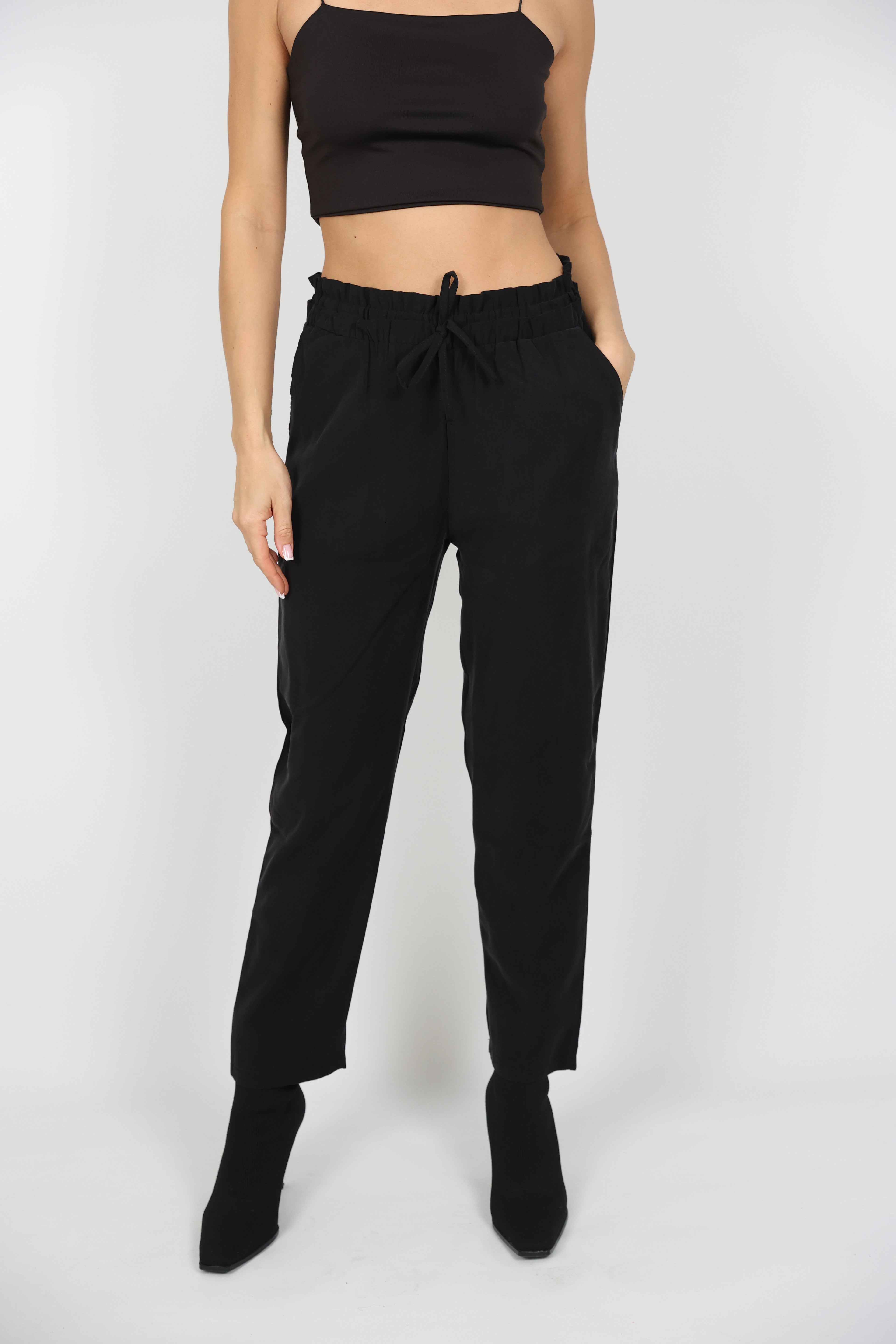 Rahat Kesim Beli Lastikli Pantolon