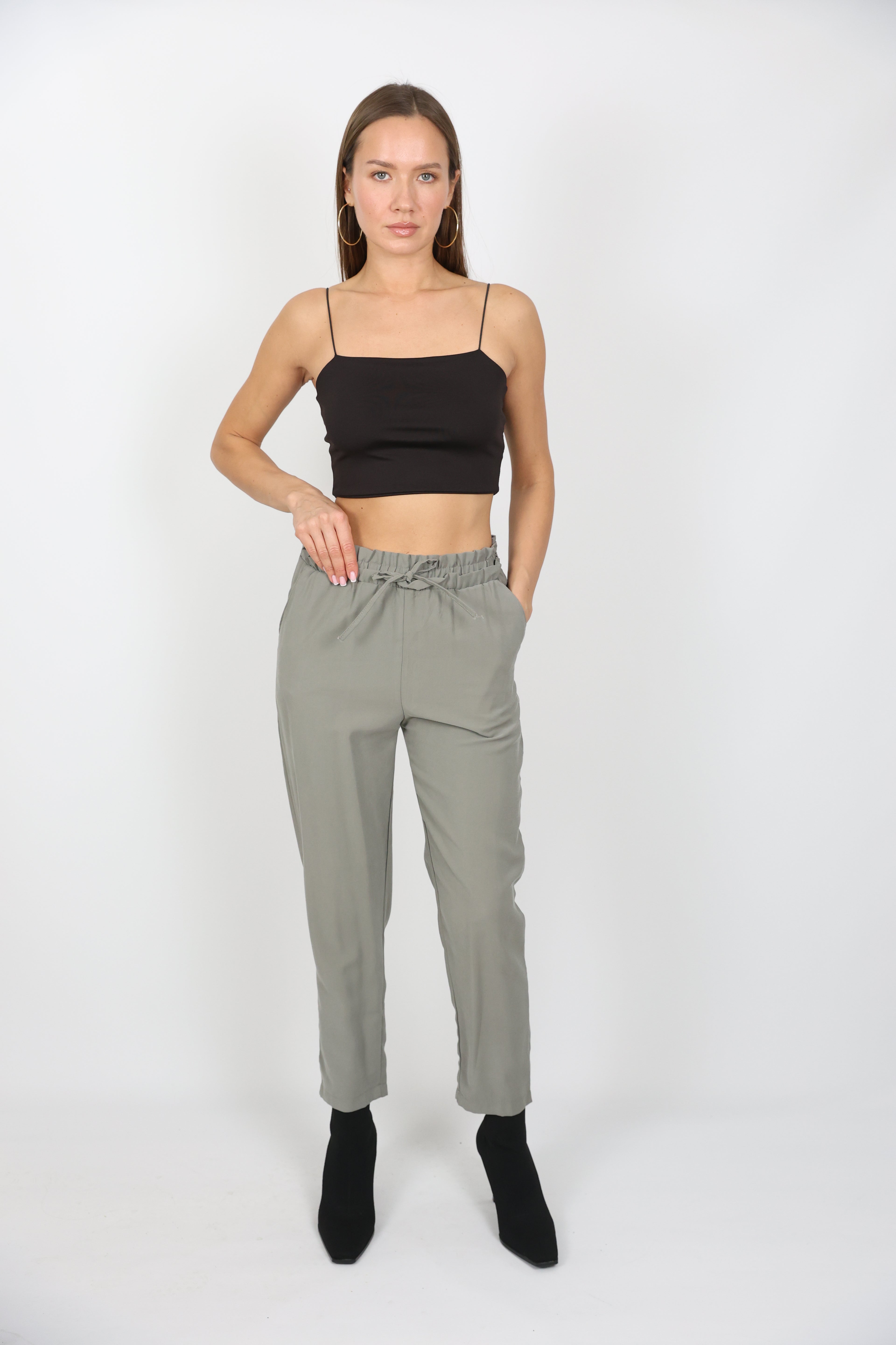 Rahat Kesim Beli Lastikli Pantolon