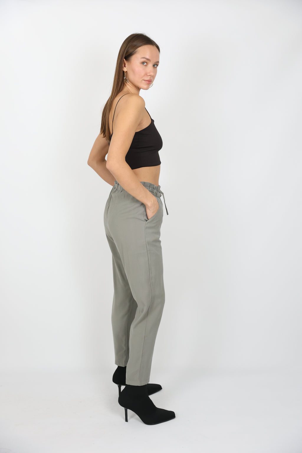 Rahat Kesim Beli Lastikli Pantolon