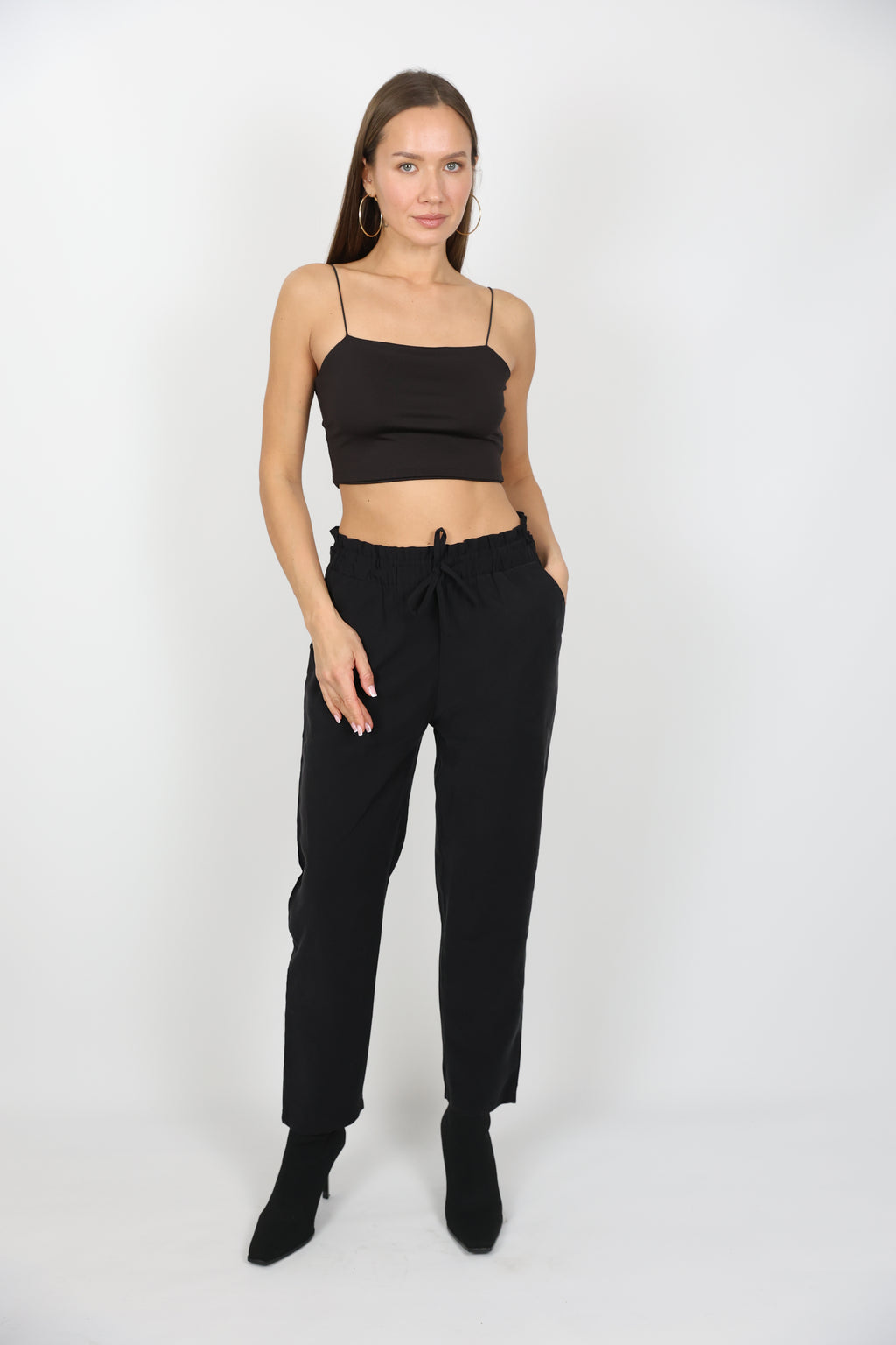 Rahat Kesim Beli Lastikli Pantolon