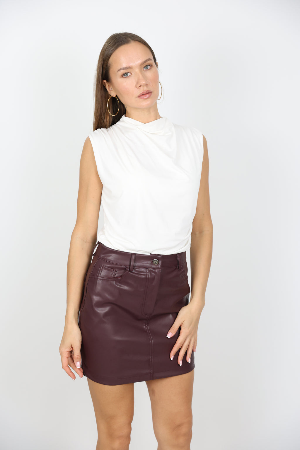 Yaka Fermuarlı Bluz