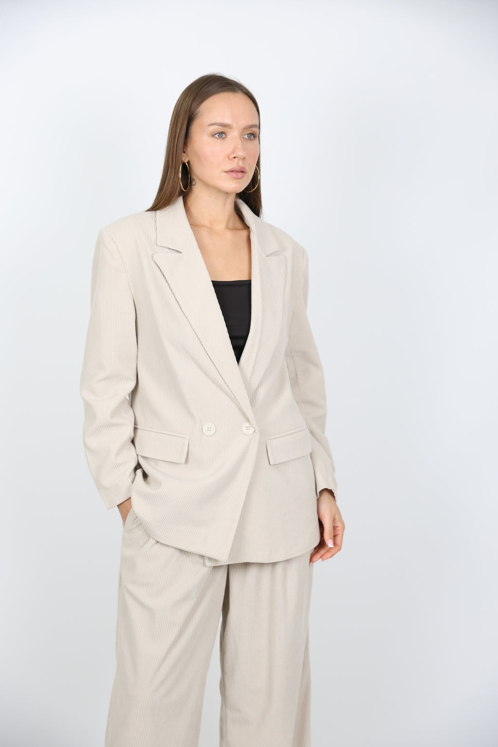 Kadife Dokulu Spor-Şık Takım